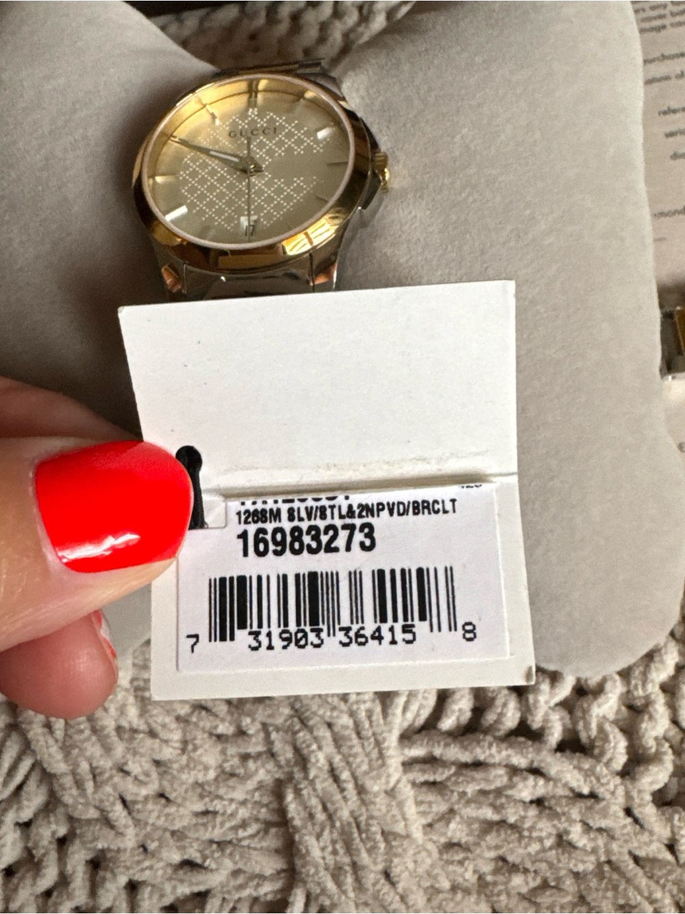 Gucci Two-Tone Silver and Gold Women's Watch - Picture 3 of 7